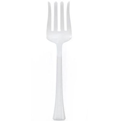10 .5 inches White Salad Plastic Serving Fork Durable Disposable Utensil for Buffet, Salads, Catering, Parties, Events, BBQs & Food Service (30)