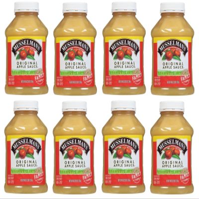 Home Style Original Applesauce, American Grown Apples by Musselmanns., Non-GMO, Gluten Free, Dairy Free, 48 Oz Jar - Pack of 8