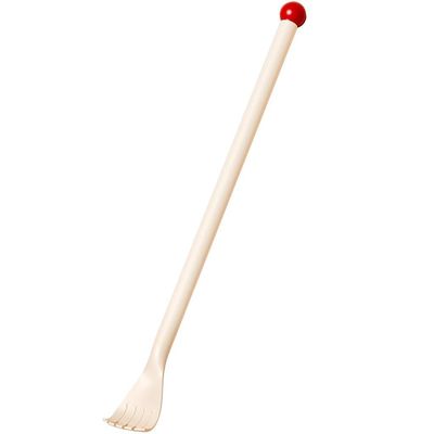 45cm Long Handle Back Scratcher, Colorful ABS Resin Itch Relief Tool, Durable and Multifunctional Back Massager for Hard-to-Reach Areas(White,45cm*2)