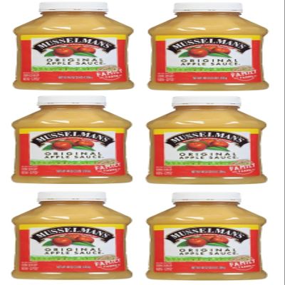 Home Style Original Applesauce, American Grown Apples by Musselmanns., Non-GMO, Gluten Free, Dairy Free, 48 Oz Jar - Pack of 6