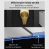 Intelligent Men's Flushing Urinal 304 Stainless Steel,Commercial Wall Mounted Men's Adult Urinal,Automatic Sensor Flushing,High-Efficiency Anti-Odor Men's Adult Urinal,for hotels,restaurants(Black) view 2
