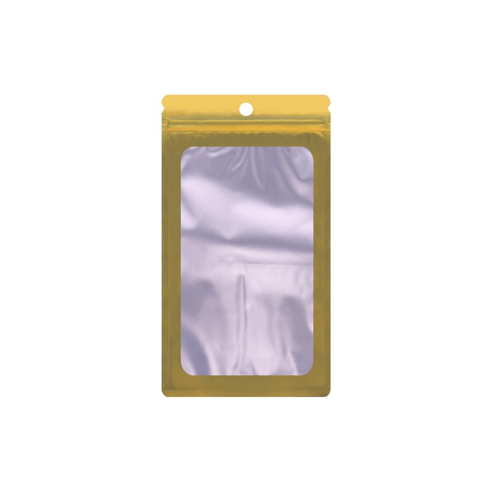 200PCS Resealable Bags with Clear Window,WINCUR Food Storage Smell Proof Resealable Holographic Bags for Small Business,Freshie Supplies,Candy Sample Jewelry Product,Party Favor
