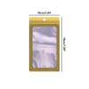 200PCS Resealable Bags with Clear Window,WINCUR Food Storage Smell Proof Resealable Holographic Bags for Small Business,Freshie Supplies,Candy Sample Jewelry Product,Party Favor view 2