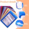200PCS Resealable Bags with Clear Window,WINCUR Food Storage Smell Proof Resealable Holographic Bags for Small Business,Freshie Supplies,Candy Sample Jewelry Product,Party Favor view 4