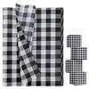 AVXINSOK 100 Sheets Black Gingham Tissue Paper 14 x 20 Inches Black and White Buffalo Plaid Gift Wrapping Checkered Tissue Paper for Gift Bags Wedding Birthday Halloween Party Packaging Crafts view 1