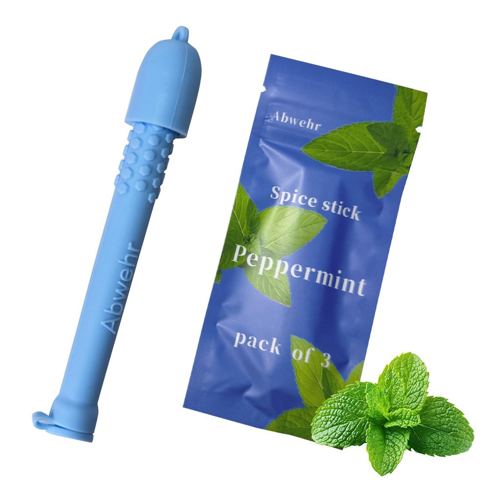 Abwehr Chewable Silicone Aroma Sticks, Fresh Breath Oral Fixation Aid, Calming Chewable Alternative for Smoke & Pen Biting Habitsmint