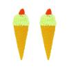 LONG XIN SERIES 2PCS Green Fake Ice Cream with Raspberry Prop for Display view 1