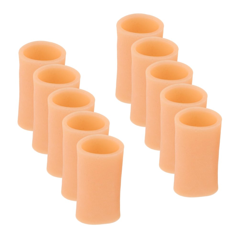 SOPOTUTU 5pairs Silicone Finger Protectors Comfortable Protective Sleeves for Writing Handwork and Everyday Use Finger Covers for Injury Prevention and Support