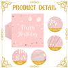 100 PCS Pink Happy Birthday Guest Napkins, Rose Gold Foil Dots Balloons Birthday Disposable Paper Napkins, 1313 Inch Dinner Decorative Paper Napkin for Birthday Christmas Party Table Decorations view 3
