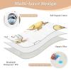 Cartoon Duck Extra Large Resuable Bed Underpads Highly Absorbent Crib Pee Mattress Pad Changing Travel Mattress for Toddler Kids 52" L x 34" W view 3