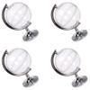 4 Pieces Candy Boxs Candy Case Globe-shaped Candy Container Plastic Treat Boxs Treat Container Gift Box Clear Jewelry Box Jewelry Storage Case for Wedding Birthday Party, Silver view 1