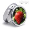 Fruit Strawberry Pill Box Cute Round Pill Case Portable Medicine Tablet Vitamin Holder Organizer for Purse Pocket view 2