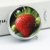 Fruit Strawberry Pill Box Cute Round Pill Case Portable Medicine Tablet Vitamin Holder Organizer for Purse Pocket view 4
