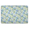 Light Blue Floral Extra Large Resuable Potty Training Pad Soft Absorbent Potty Training Mats Cute Cool Incontinence Pads for Toddler Kids 52" L x 34" W view 1