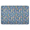 Cactus Pot Blue Extra Large Resuable Potty Training Pad Water Resistant Underpads Wetting Cover Breathable Pee Mats for Baby Boys Girls 52" L x 34" W view 1