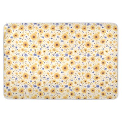 Small Yellow Sunflowers Extra Large Resuable Bed Underpads Waterproof Washable Pads for Bed Portable Incontinence Pads for Infant Toddler 52" L x 34" W