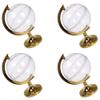 4 Pieces Candy Boxs Candy Case Globe-shaped Candy Container Plastic Treat Boxs Treat Container Gift Box Clear Jewelry Box Jewelry Storage Case for Wedding Birthday Party, Golden view 1