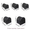 10 Pcs High Heel Protectors, 5 Sizes Stoppers & Repair Cap for High Heels Anti-Slip Heel Cover Caps for Outdoor Activities Wetland Grass Gravel (Black) view 2