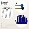 9 Solfeggio Tuning Forks Healing Set, With Dual-Color Mallet And Portable Bag, Aluminum Alloy Construction view 4