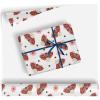 Lady-Bug In The Garden Birthday Gift Wrap Paper for Adult,All Occasion Tissue Paper Roll 58"x 23" Wrapping Paper for Wedding Graduation Thanksgiving (Funny ladybug, 4 Rolls) view 1