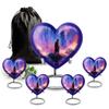 SABURIAL Native American Urn - Unique Urn for Human Ashes - Combo 3 - Large with 3 Inch Pack of 4 - Keepsake Urns for Mom & Dad - Cremation Urns - Large Memorial Urns view 1