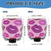 Fake Glitter Cartoon Lip Fashion Pink Car Wash Mitt Scratch Free Car Mitts for Washing Car Drying Mitt 2 Pack view 3