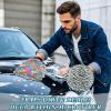 Colorful Cartoon Skateboard Car Wash Microfiber Mitt Scratch-Free Wash Mitt for Cars Car Detailing Gloves 2 Pack view 4