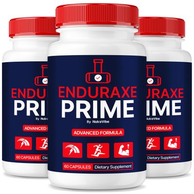 (3 Pack) Enduraxe Prime Pills for Men - Original EnduraxePrime Male Formula with Clean, Natural Blend to Support Lasting Energy, Peak Performance and Stamina, Just Take 2 Pills A Day (180 Capsules)