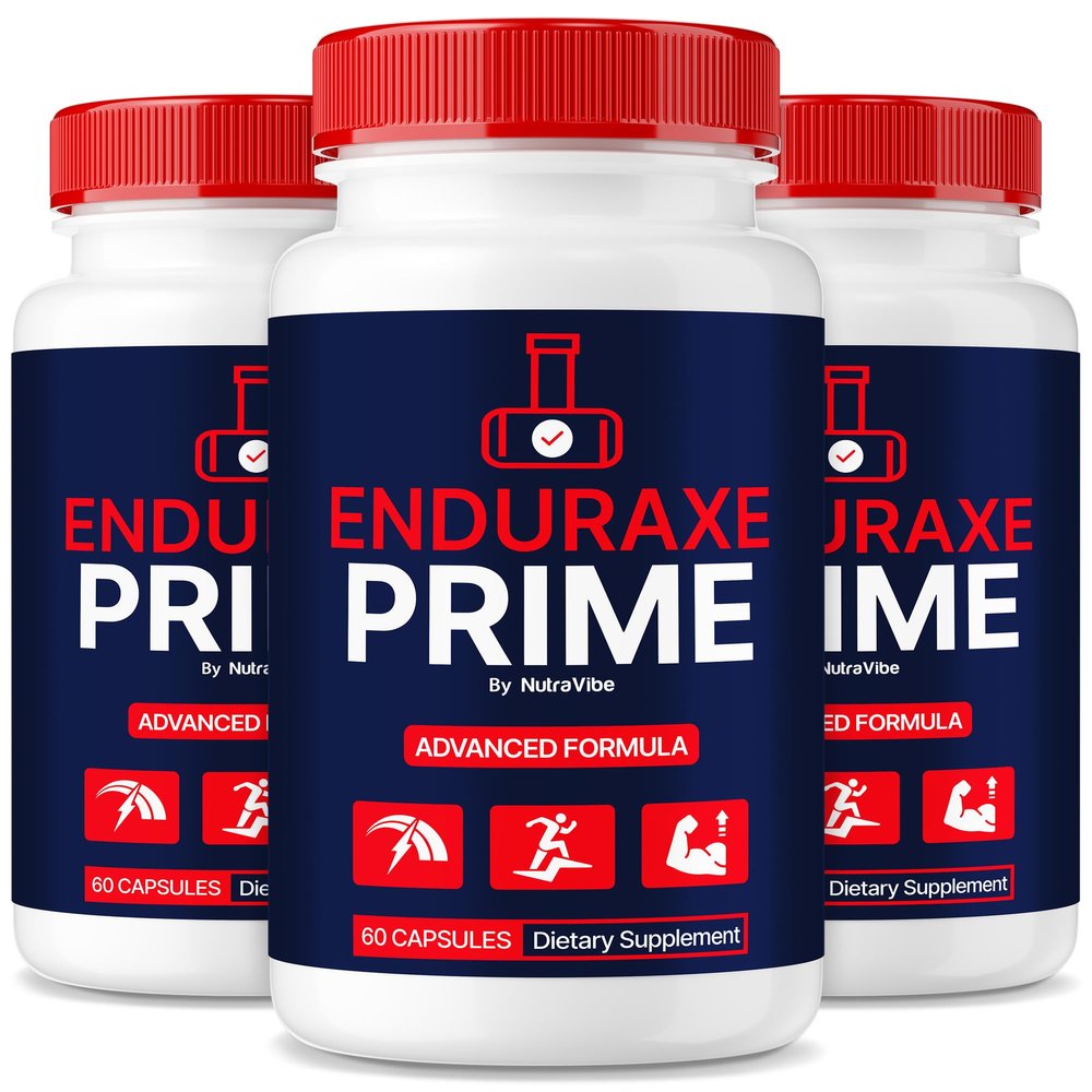 (3 Pack) Enduraxe Prime Pills for Men - Original EnduraxePrime Male Formula with Clean, Natural Blend to Support Lasting Energy, Peak Performance and Stamina, Just Take 2 Pills A Day (180 Capsules)