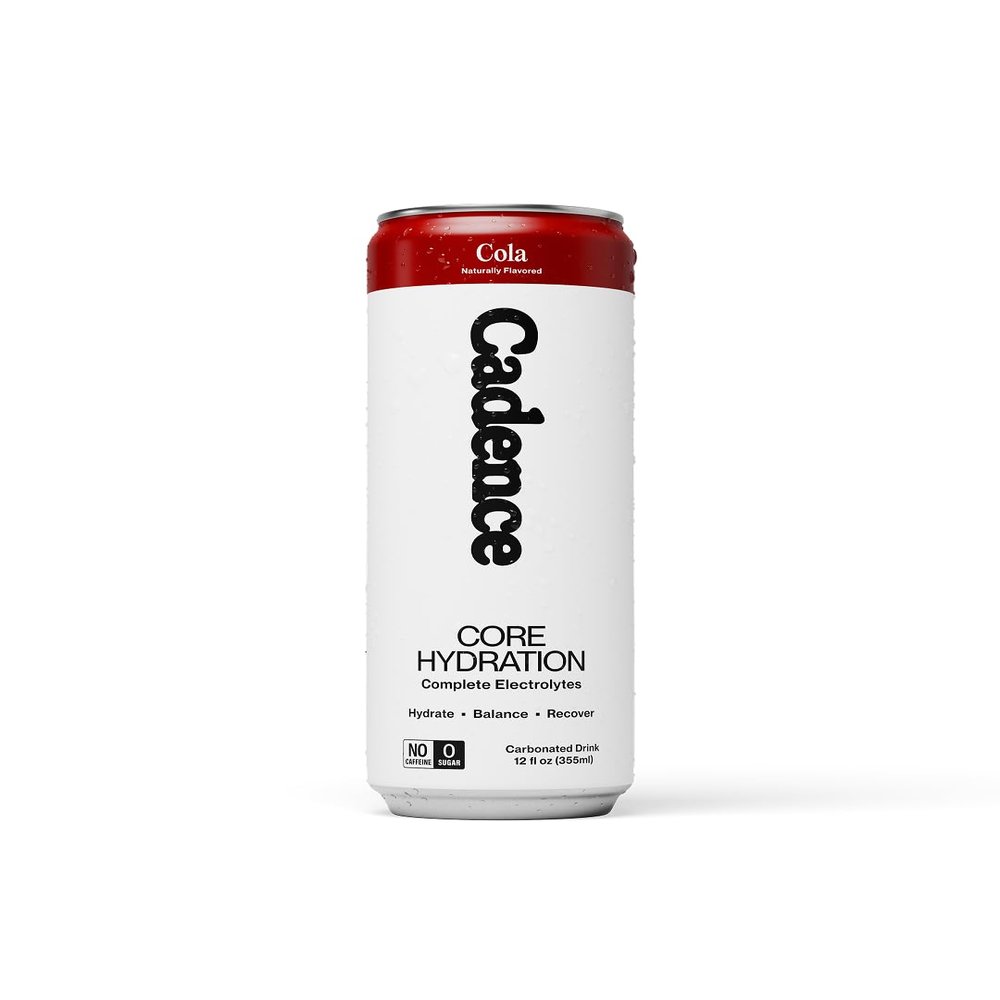 Cadence Electrolyte Drink - Crisp Cola Flavor, 355ml x 12 | Science-Backed Hydration | Zero Sugar, Zero Caffeine| Sodium, Potassium & Magnesium for Performance & Recovery