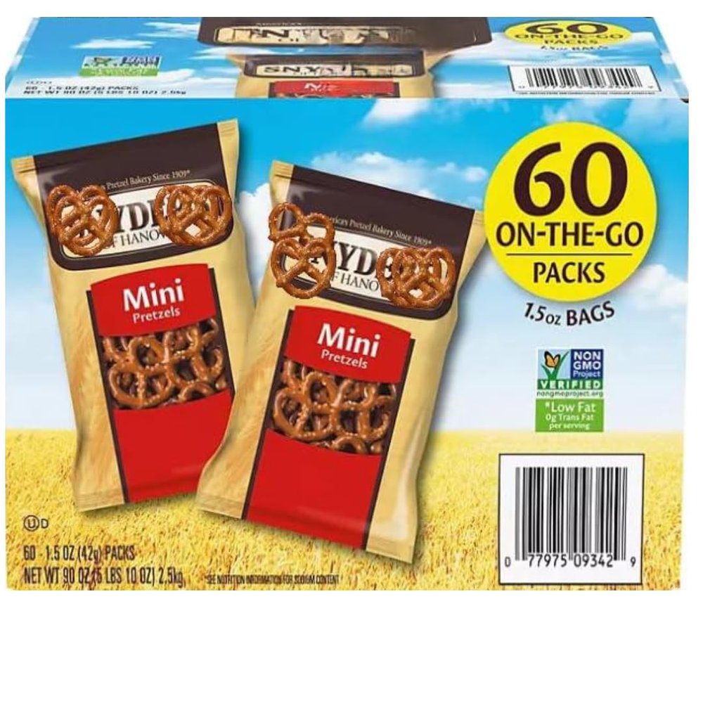 Mini Pretzels, 1.5 Ounces, 60 Count (1 Pack)