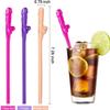 18pcs Bachelorette Party Pennis Straws Pack,Funny toys, disposable straws, multi-functional straws Funny Crazy Hen Drinking Naughty Favors (Pink) view 3