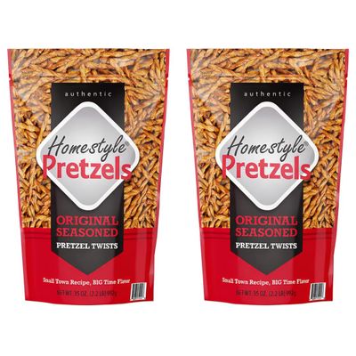 Original Seasoned Pretzel Twists, 35 oz (2 Pack)