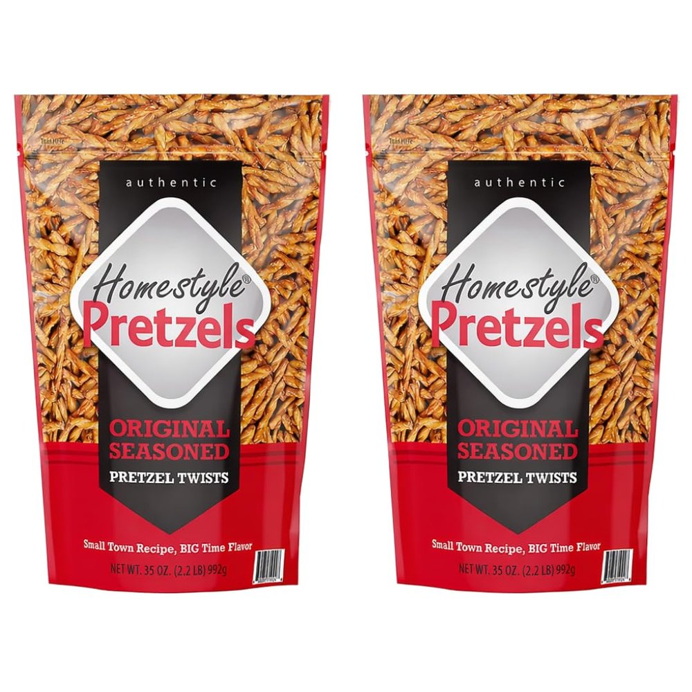 Original Seasoned Pretzel Twists, 35 oz (2 Pack)
