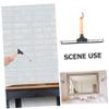 SHERCHPRY Shower Squeegee with Wooden Handle Durable Glass Wiper for Bathroom Shower Doors Windows and Car Cleaning Tool for Stubborn Stains view 3