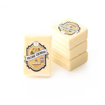 Aged White Cheddar Cheese - 5 Years | (4) 8 oz Pieces | Extra Sharp, Bold & Tangy Authentic Wisconsin White Cheddar Cheese