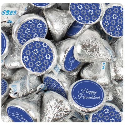255 Pcs Hanukkah Candy Party Favor Kisses Chocolate (2.5 lb) - Star of David
