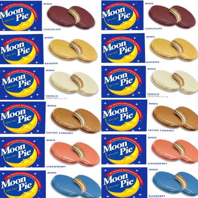 Mini Marshmallow Sandwich Cookies 72 Count (12 Boxes, 6 Each) All 6 Flavors Individually Wrapped Bulk Snacks for Office, Staff, Clients, Meetings, Training, Events Wholesale Snack Treats