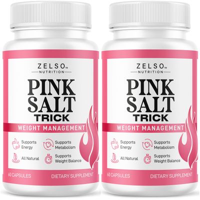 (2 Pack) Pink Salt Trick Capsules - Original PinkSalt Trick Supplement for Weight, Energy & Metabolism - All Natural Advanced Support Formula Pills Reviews, 120 Capsules for 2 Months