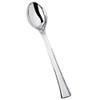 Mini Polished Silver Plastic Spoon Durable Disposable Utensils for Desserts Appetizers Samples Catering Parties Events Buffets and Food Service Supplies Small Heavy Duty (480) view 1
