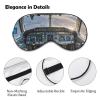 Airplane Cockpit Blackout Sleep Eye Mask, Ventilated Fabric, Adjustable Wearing Style, Zero Pressure Sleeping Mask Soft Skin Friendly Eyeshade for Women Men view 3