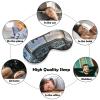 Airplane Cockpit Blackout Sleep Eye Mask, Ventilated Fabric, Adjustable Wearing Style, Zero Pressure Sleeping Mask Soft Skin Friendly Eyeshade for Women Men view 4