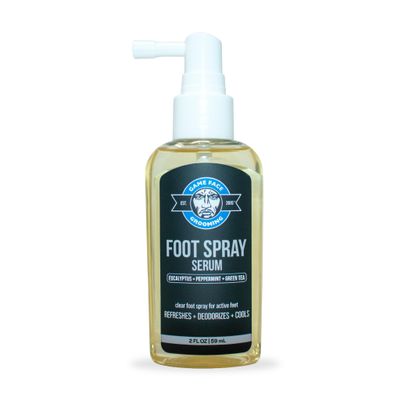 Game Face Natural Clear Foot Spray Serum, No-Mess Foot Care Spray Refreshes, Deodorizes, Moisturizes, & Cools Active Feet. Athletes Foot Prevention & Care, All Day Protection - 2 Fl. Oz
