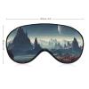 Alien Planet Blackout Sleep Eye Mask, Ventilated Fabric, Adjustable Wearing Style, Zero Pressure Sleeping Mask Soft Skin Friendly Eyeshade for Women Men view 2