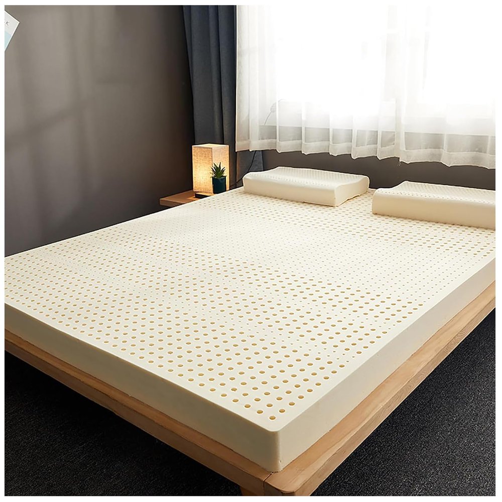 100% Natural Latex Mattress Topper,Soft Body Massage Mattress,Soothing Pressure Point Relief | Support for Shoulders, HIPS, Back, and Knees,10cm,60x180cm(23X71in)