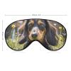 Cute Dachshund Blackout Sleep Eye Mask, Ventilated Fabric, Adjustable Wearing Style, Zero Pressure Sleeping Mask Soft Skin Friendly Eyeshade for Women Men view 2