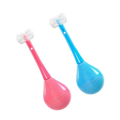 SHERCHPRY 2pcs Adorable Boy Girl Toothbrushes for Boy Girl Soft-bristled Manual Tooth Cleaners Ergonomic Design Safe Materials Gentle Oral Care Tools for Toddlers