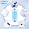 Geiserailie 18 Pack 1000ml Leg Bag Urinary Drainage Bag with Anti Reflux Valve, 33.8oz Large Capacity Urine Leg Catheter with Cloth Straps, Easy Flip Drain, Urinary Catheter for Men, Women view 2