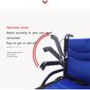 HYUIO Wheelchair Transport Chair Folding Wheelchairs Aluminum Wheelchair Transport Folding Portable Lightweight Self Propelled Wheelchairs Wheelchairs Portable Foldable Wheel Chair (Blue) view 4