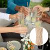 200 Pcs Biodegradable Bamboo Straws Reusable,5 Inch Sugarcane Compostable Drinking Straws Disposable for Hot Cold Drinks, Coffee, Cocktail,Sturdy and Plastic Free,Not Foggy view 4